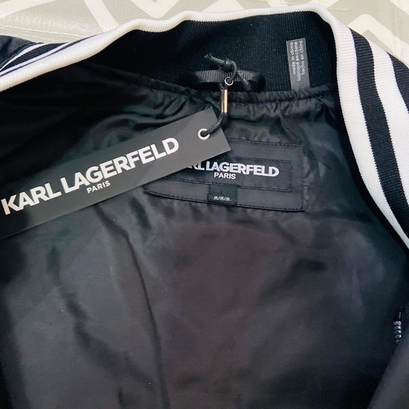 Karl Lagerfeld satin bomber jacket - Picture 3 of 8